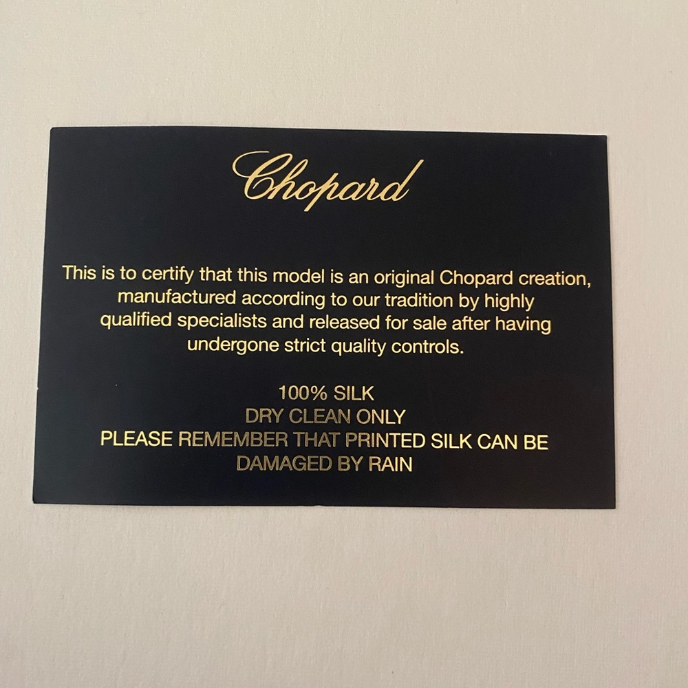 Chopard Printed Silk Scarf - Picture 11 of 12
